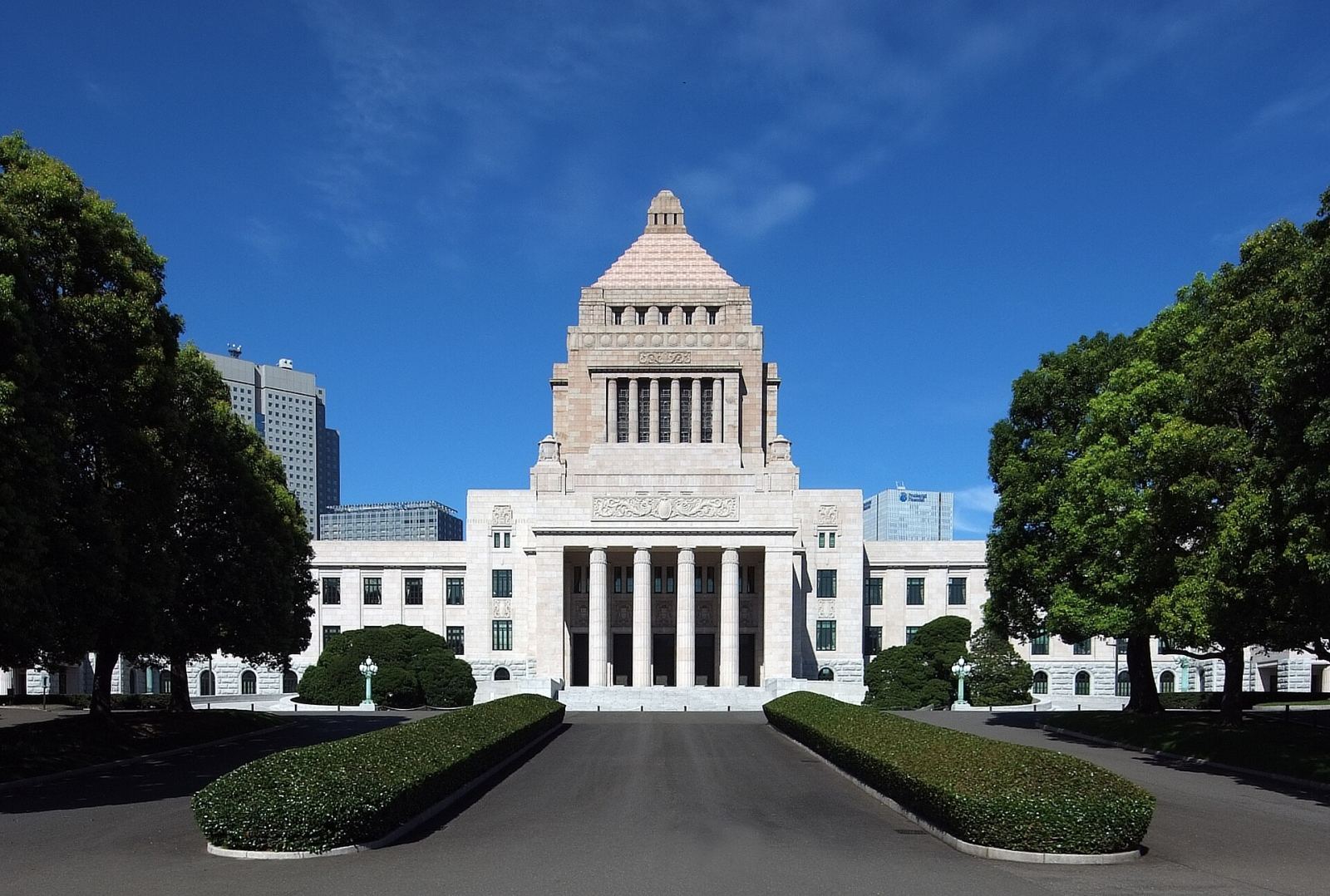 Japan Diet chamber interior — where the House of Representatives debates